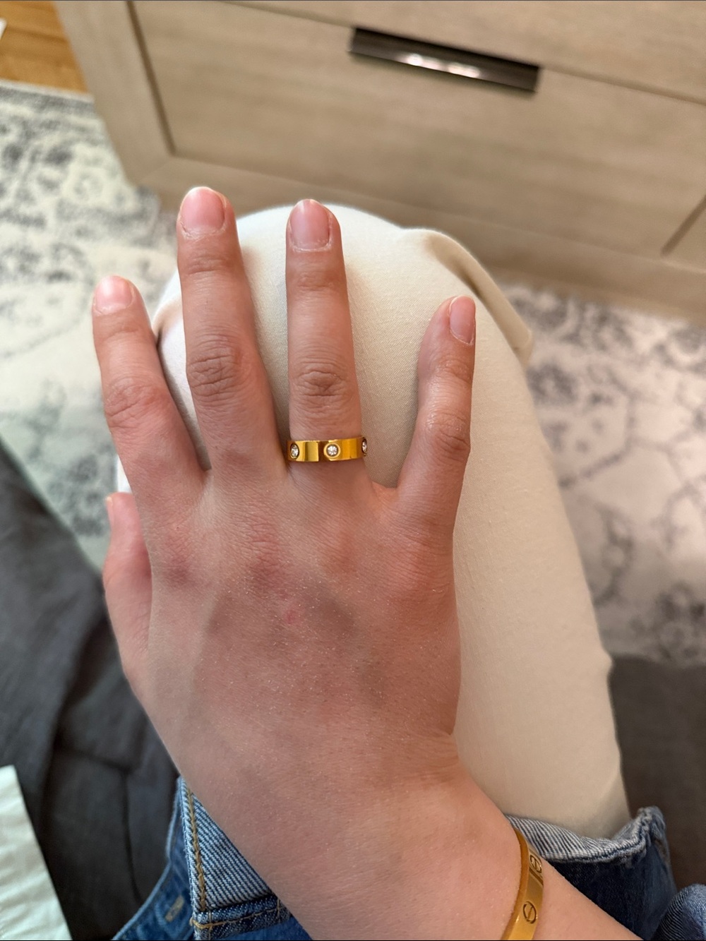 love ring with diamonds